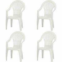 Siena Garden Stapelsessel in Kunststoff Weiß - Weiß, KONVENTIONELL, Kunststoff (55/93/49cm) - Siena Garden