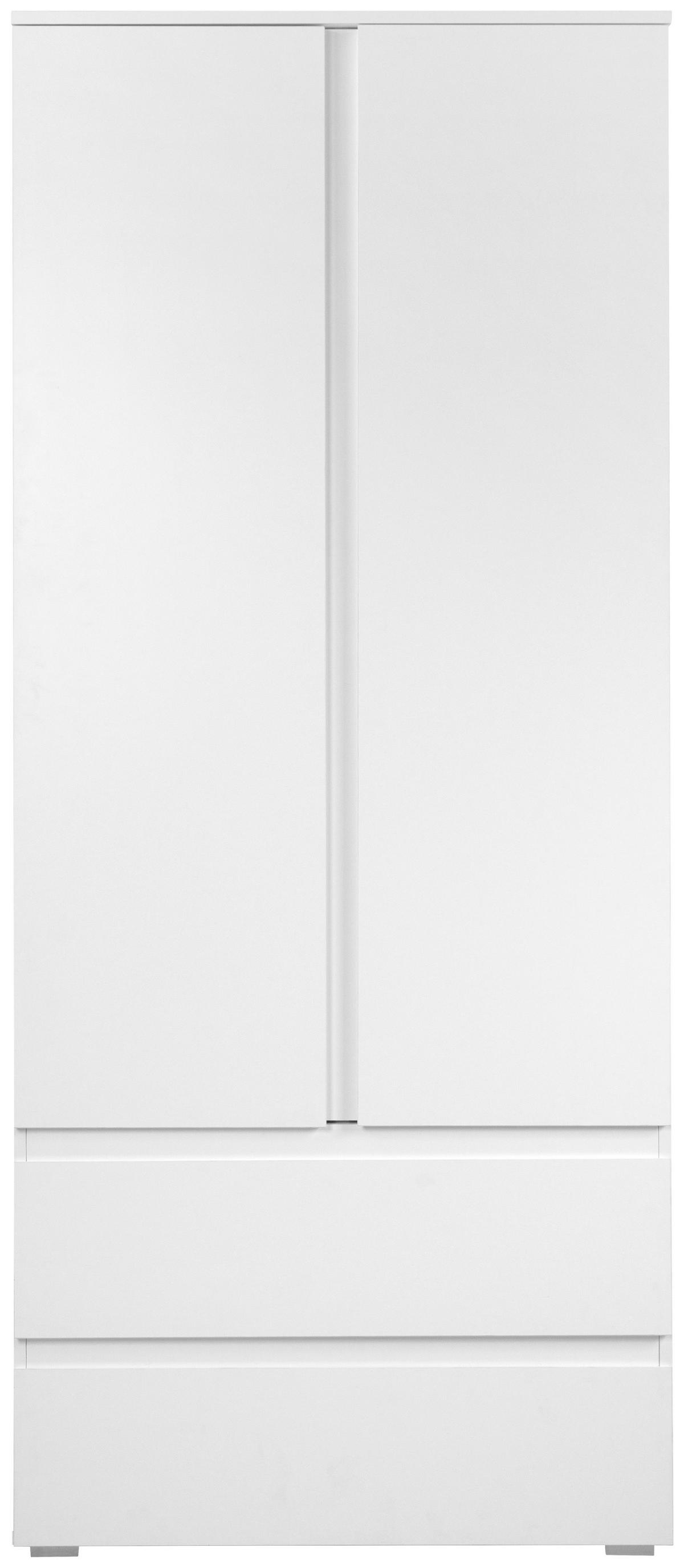 Omara Za Oblačila Image, Bela - bela, Basics, leseni material (80/191/55cm) - P & B