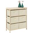 Komoda Nevio - naravna/bela, Moderno, tekstil/les (70/80/30cm) - Mömax modern living Komoda Nevio - naravna/bela, Moderno, tekstil/les (70/80/30cm) - Mömax modern living