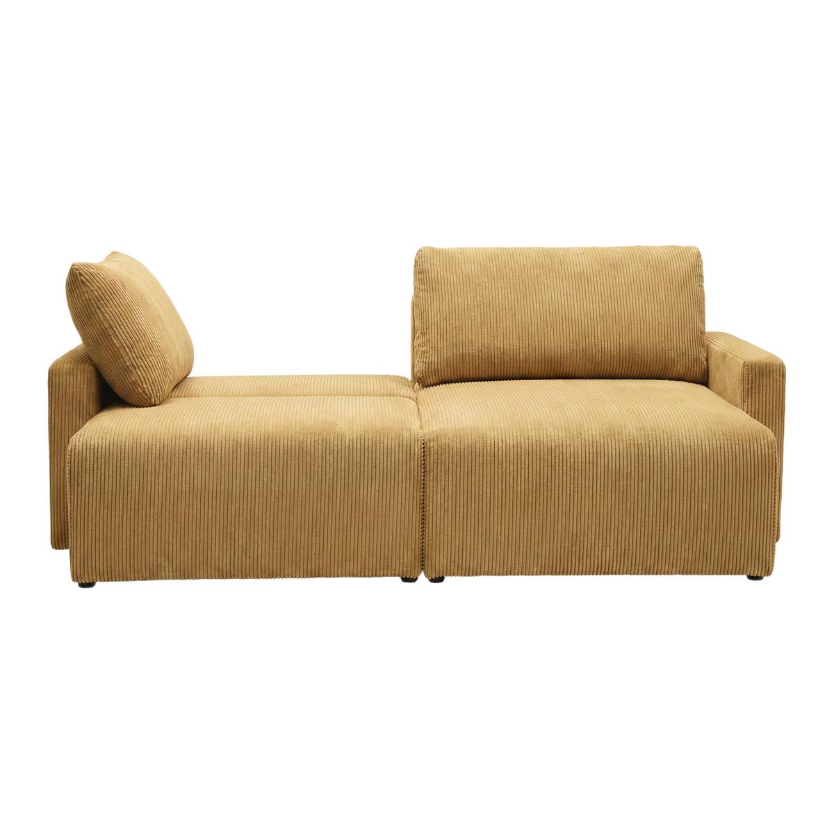 Kutna Garnitura Dave - boje senfa, Moderno, tekstil (227/92/146cm) - Best Price