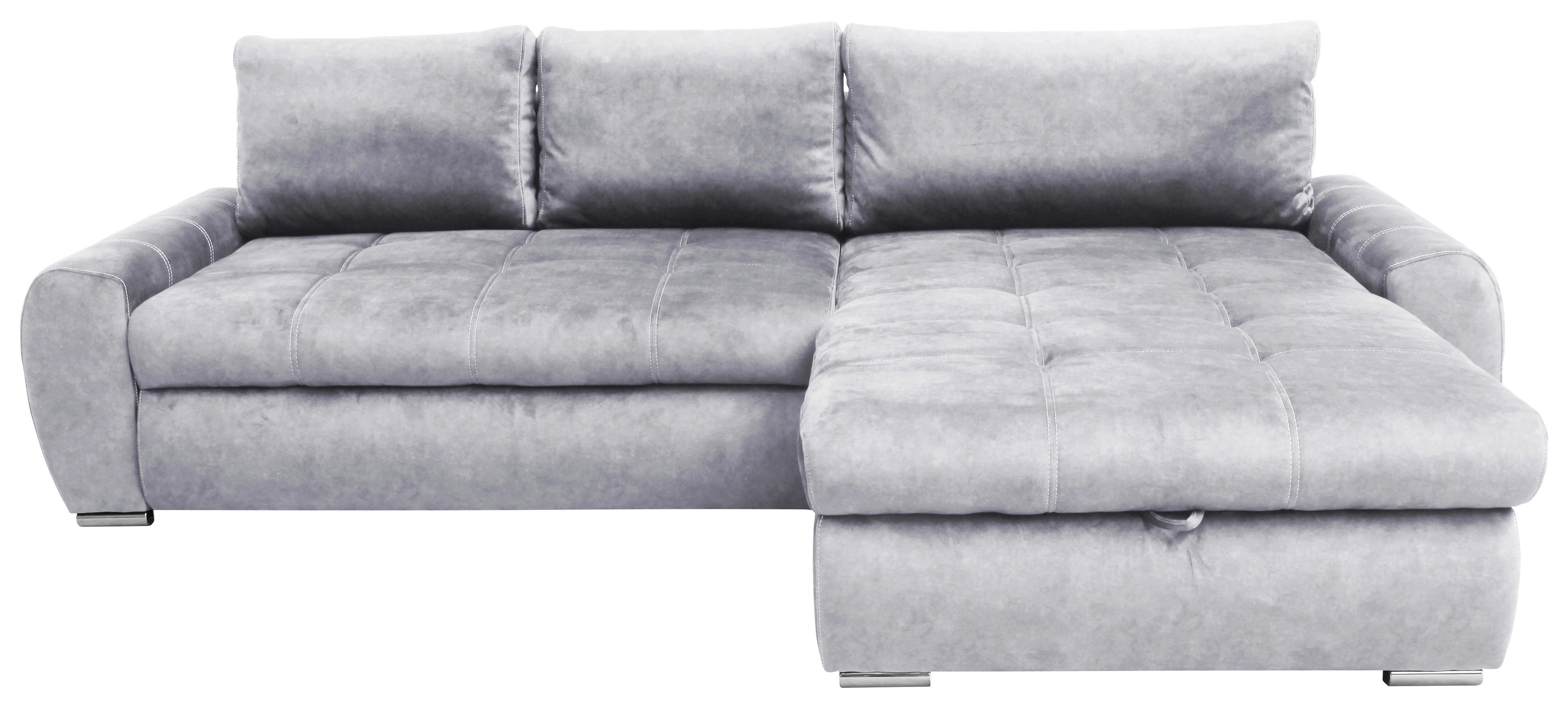 Colţar Solar - gri, Modern, textil (277/175cm) - Modern Living