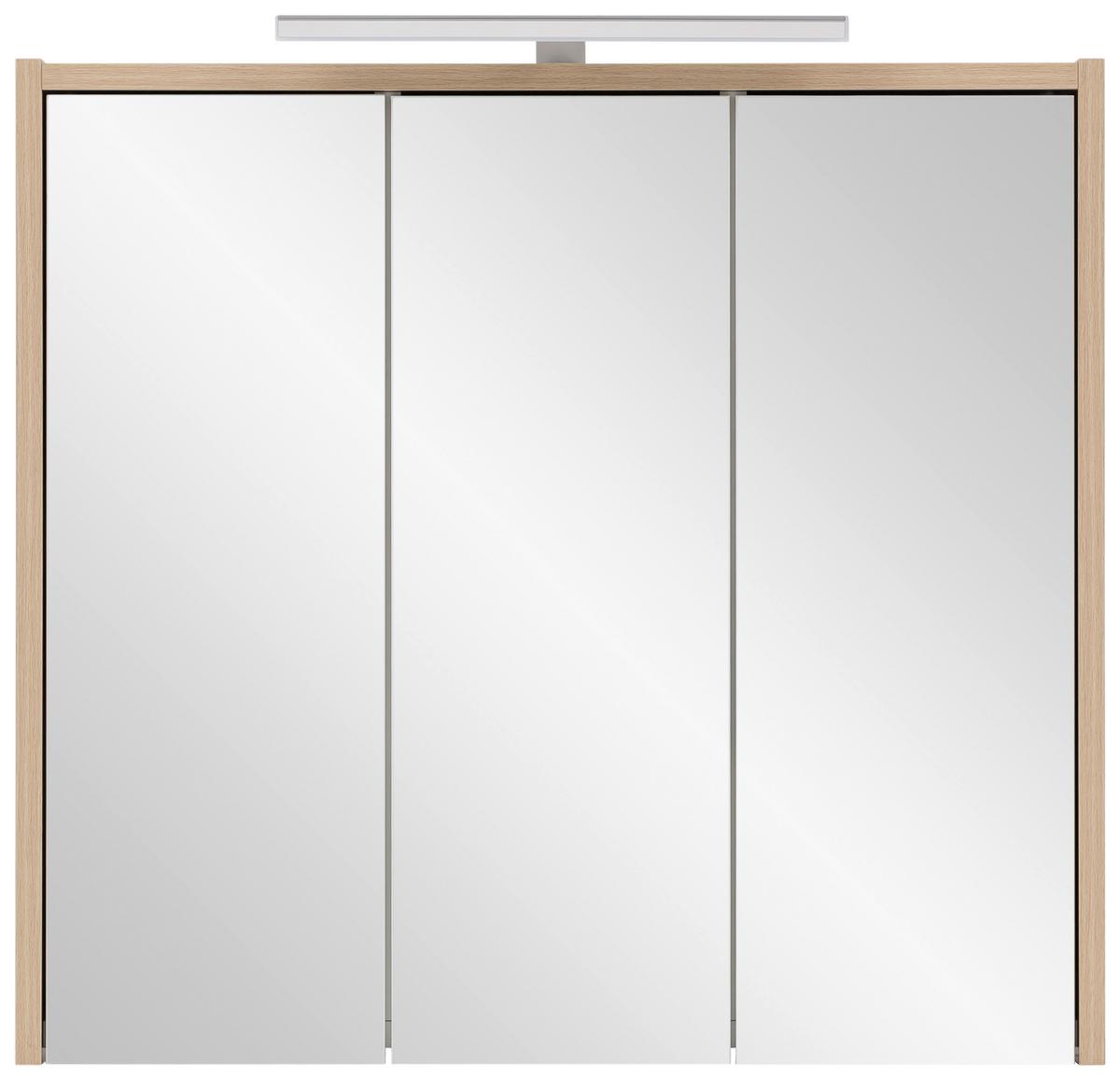Spiegelschrank Juba SPS 650 - MODERN, Glas/Holzwerkstoff (65/64/16cm) - MID.YOU