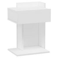 Nočna Omarica Herakles - bela, Design, leseni material (41,4/55/33,2cm) - MID.YOU