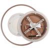 LEDPLAFONDLAMP MARLIN - Cappuccino, Modern, Kunststof/Metaal (50/42/5,5cm) - Mömax