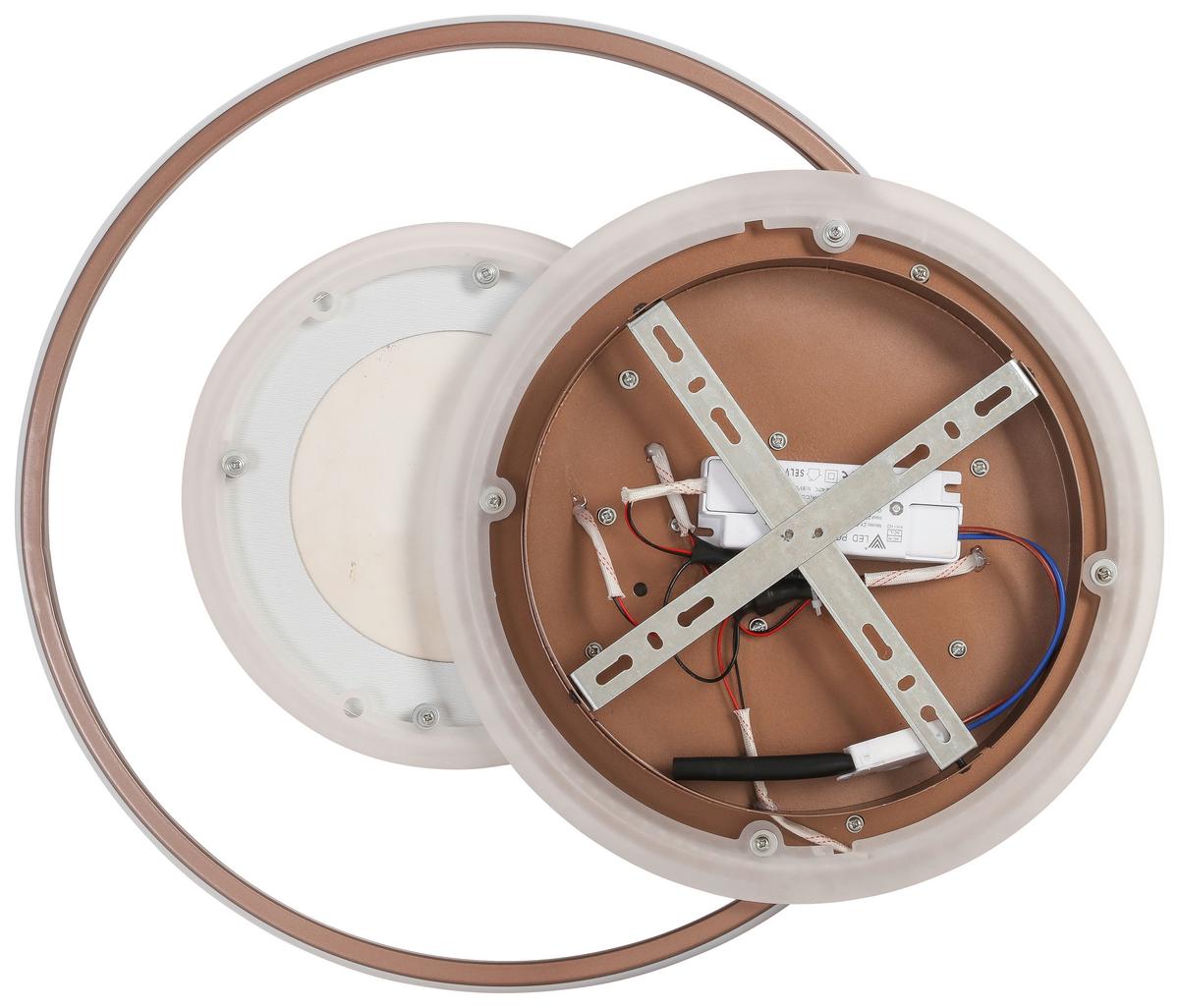 Led Mennyezeti Lámpa Marlin - cappuccino, Modern, műanyag/fém (50/42/5,5cm) - Premium Living