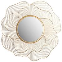 WANDSPIEGEL WL7.122 - Goldfarben, Design, Glas/Metall (77/77/2,5cm) - MID.YOU