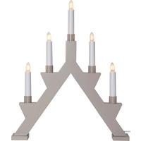 DEKORACJA ŚWIETLNA LED 410347 KERZENSTÄNDER - biały/szary, Basics, tworzywo sztuczne/metal (42/7/34cm) - Eglo