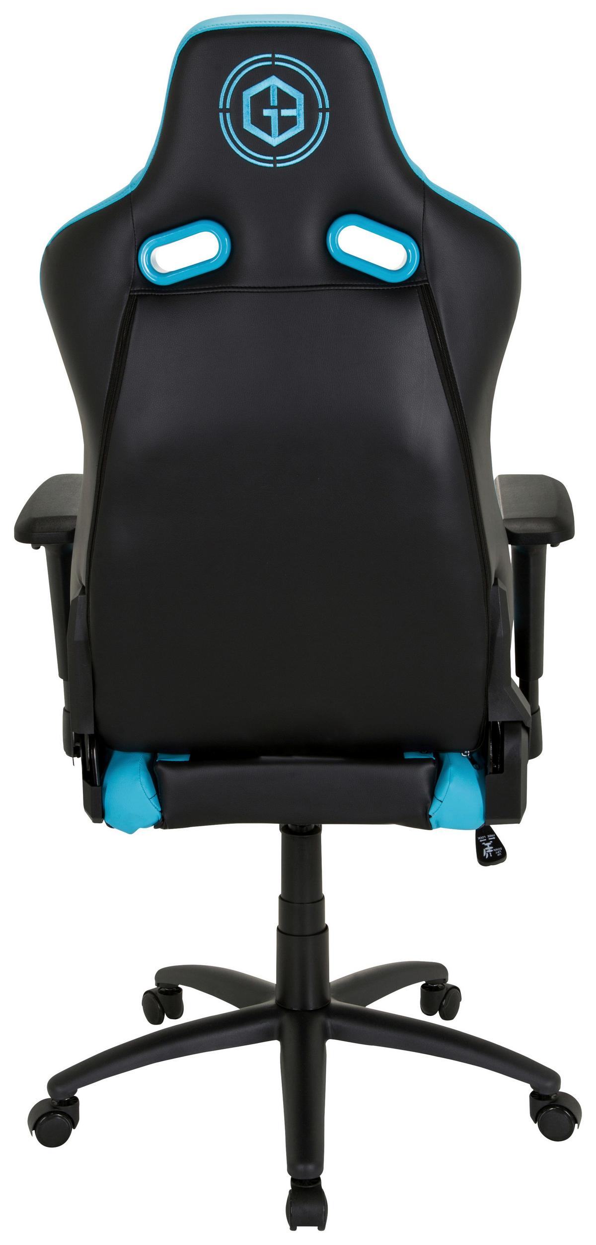 Gaming Stol Gamebreaker Sx 04, Črna, Turkizna - turkizna/črna, Moderno, kovina/umetna masa (74/137/66cm) - MID.YOU