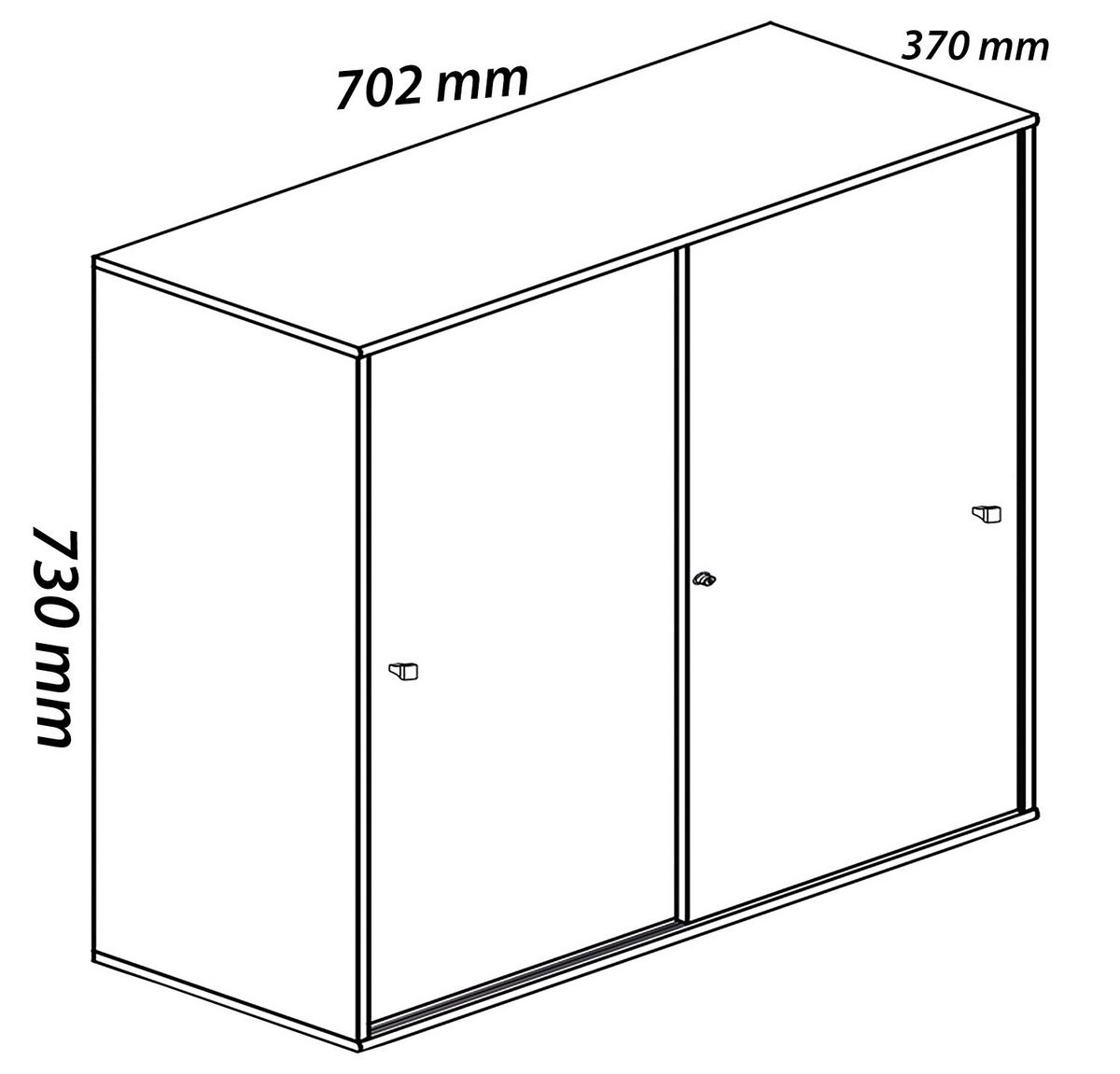 AKTENREGAL LONA L - Honigeiche/Anthrazit, Design, Holzwerkstoff/Kunststoff (70/74/37cm) - MID.YOU