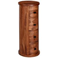 Komoda Wl6.148 - črna/barve indijskega rožnega lesa, Konvencionalno, kovina/les (35/85/35cm) - MID.YOU