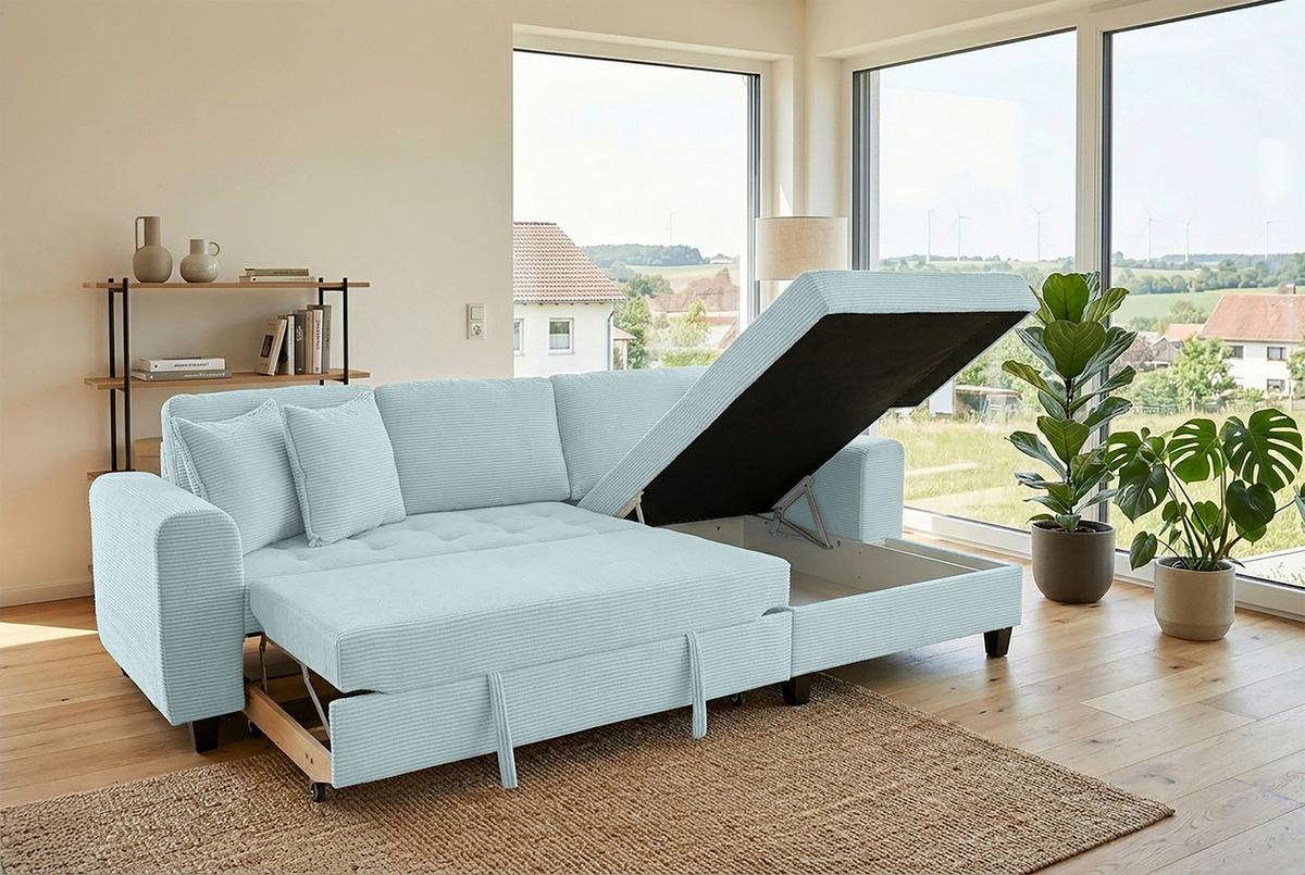 Coltar MORITZ - verde gri, Trend, textil (265/155cm) - Modern Living