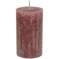 Stumpenkerze Lia in Rosa - Rosa, Modern (6,8/12cm) - Premium Living