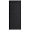 Garderobenpanel Janne ca.50x120,6x19,9cm Schwarz - Schwarz, LIFESTYLE, Holzwerkstoff (50/110,6/20,9cm) - MID.YOU