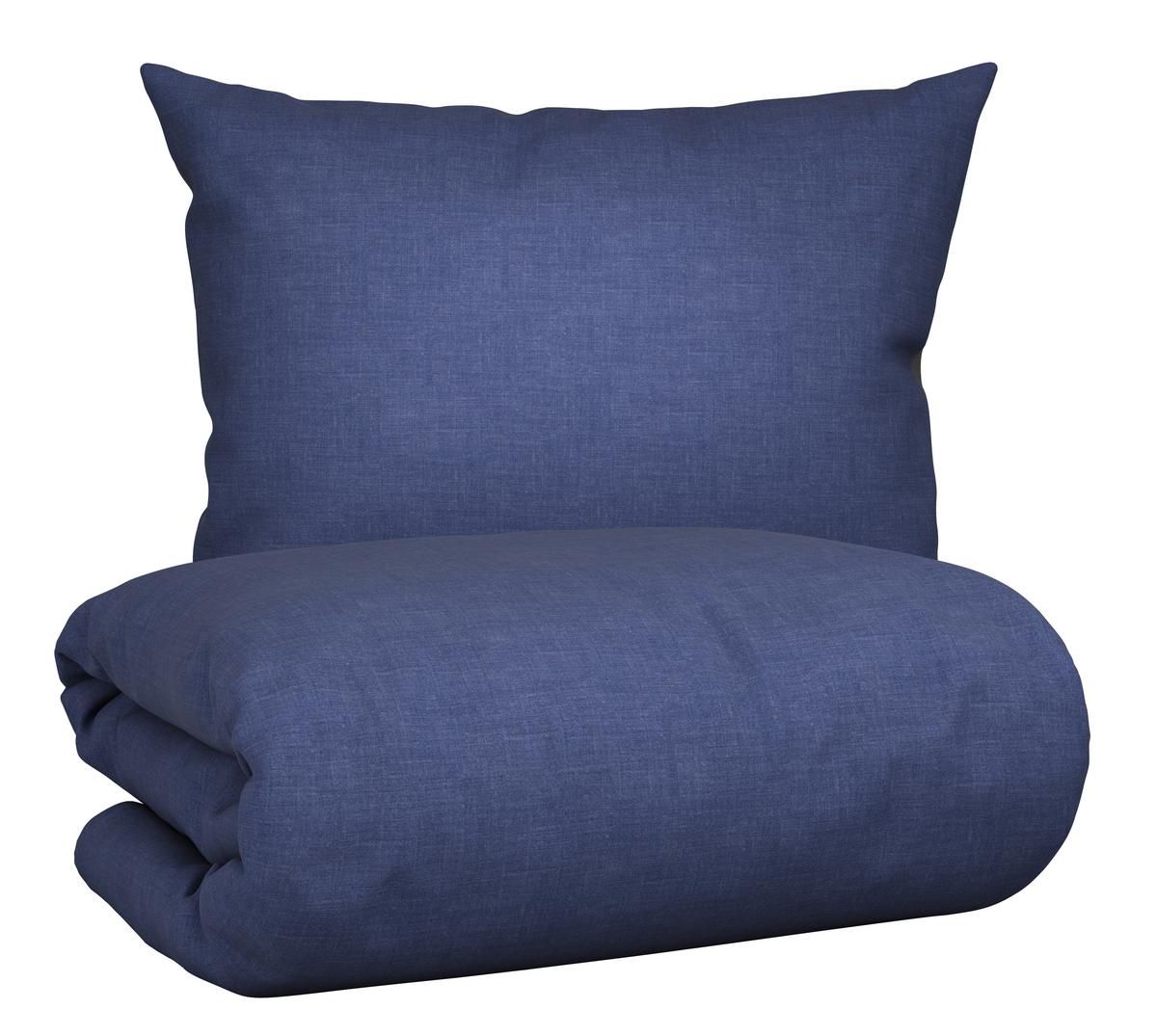 BETTWÄSCHESET NOAH WENDE - Blau, Textil (160/210cm) - Modern Living