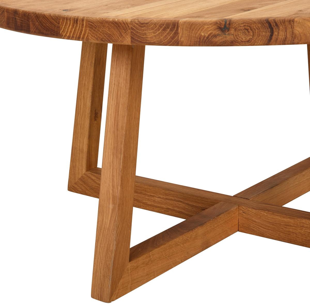 STOLIK KAWOWY GÖTHEBURG - kolor dębowy, Trend, drewno (80/80/40cm) - Linea Natura