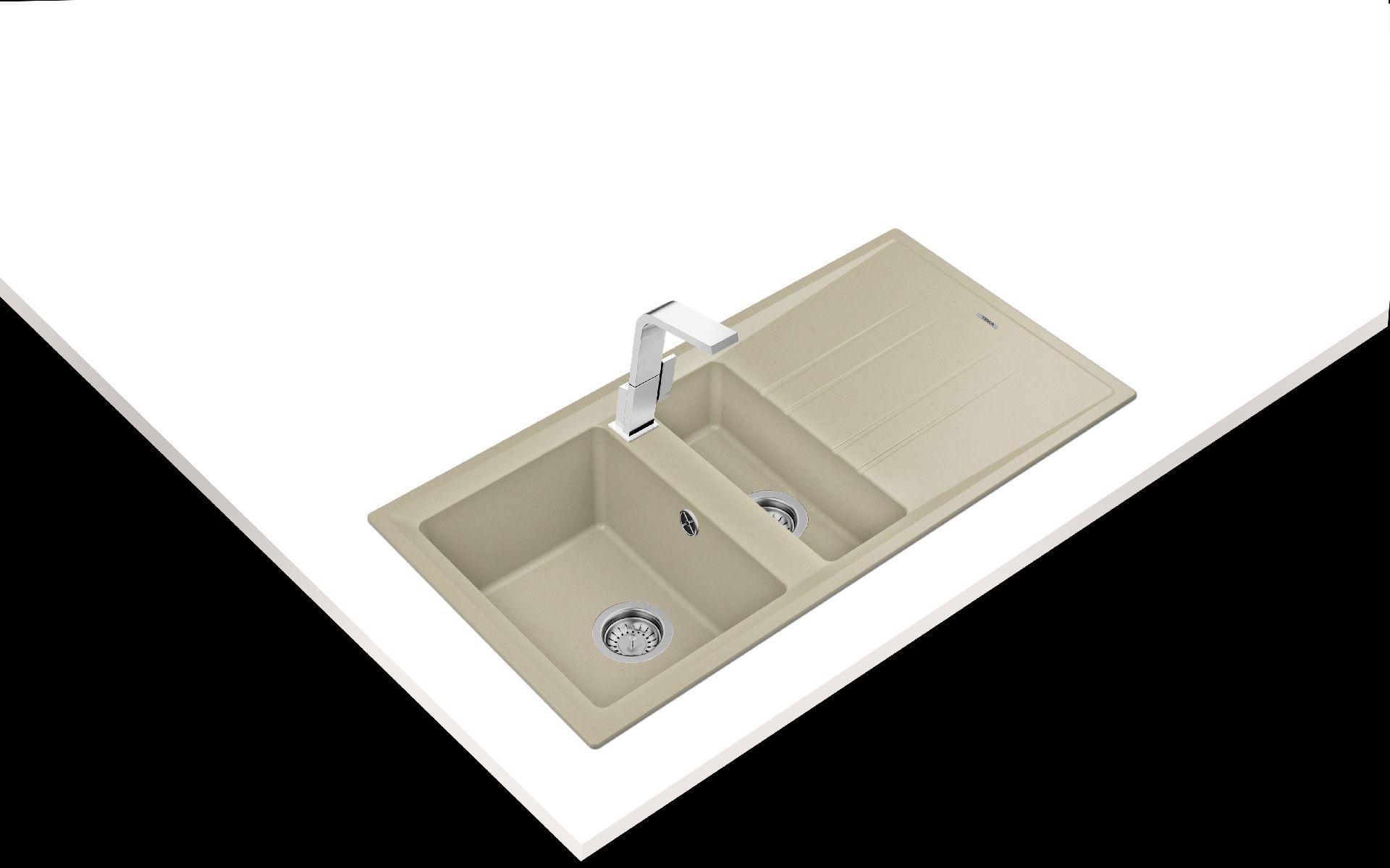 Chiuvetă TEKA STONE 60B 1 1/2B 1D TOPAS - Modern (100/51cm) - Teka