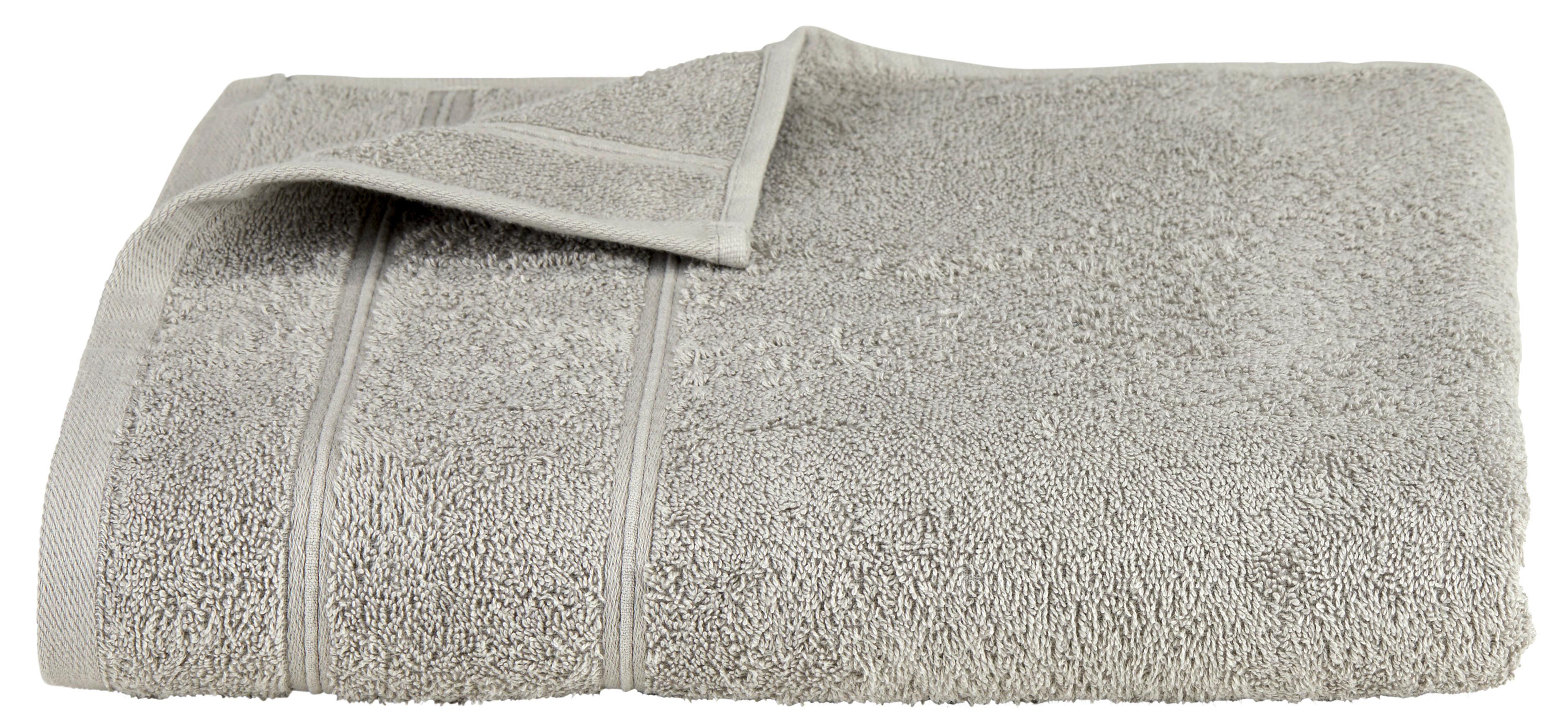 Duschtuch Melanie in Hellgrau ca. 70x140cm - Hellgrau, Textil (70/140cm) - Modern Living