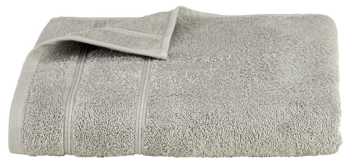 Duschtuch Melanie in Hellgrau ca. 70x140cm - Hellgrau, Textil (70/140cm) - Modern Living