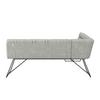 HOEKBANK KONA - Lichtgrijs/Zwart, Modern, Hout/Textiel (135/89/180cm) - Bessagi Home