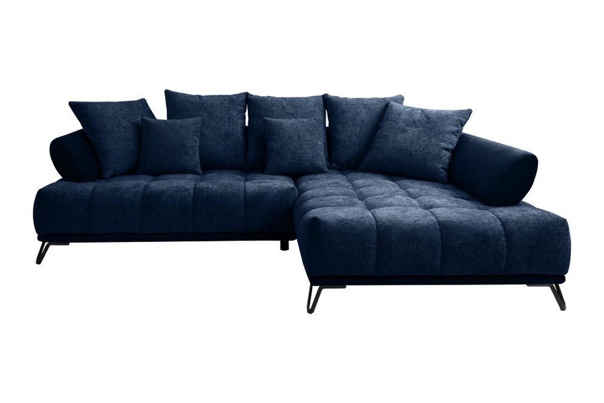 Coltar LARGO N - albastru închis, Modern, textil (262/184cm) - Modern Living