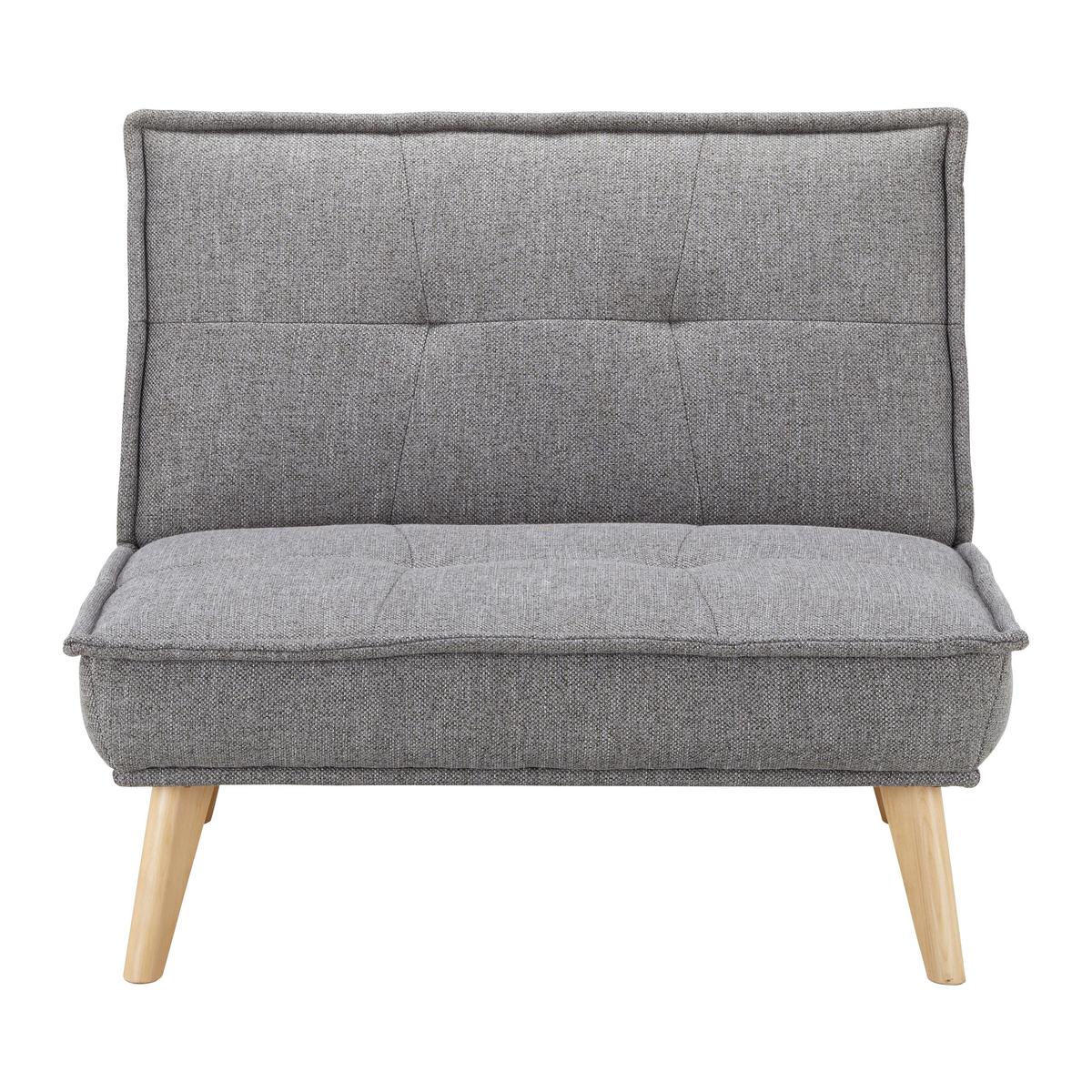 Schlafsessel Romeo Grau Webstoff - Grau, MODERN, Holz/Textil (99/83/84cm) - Bessagi Home