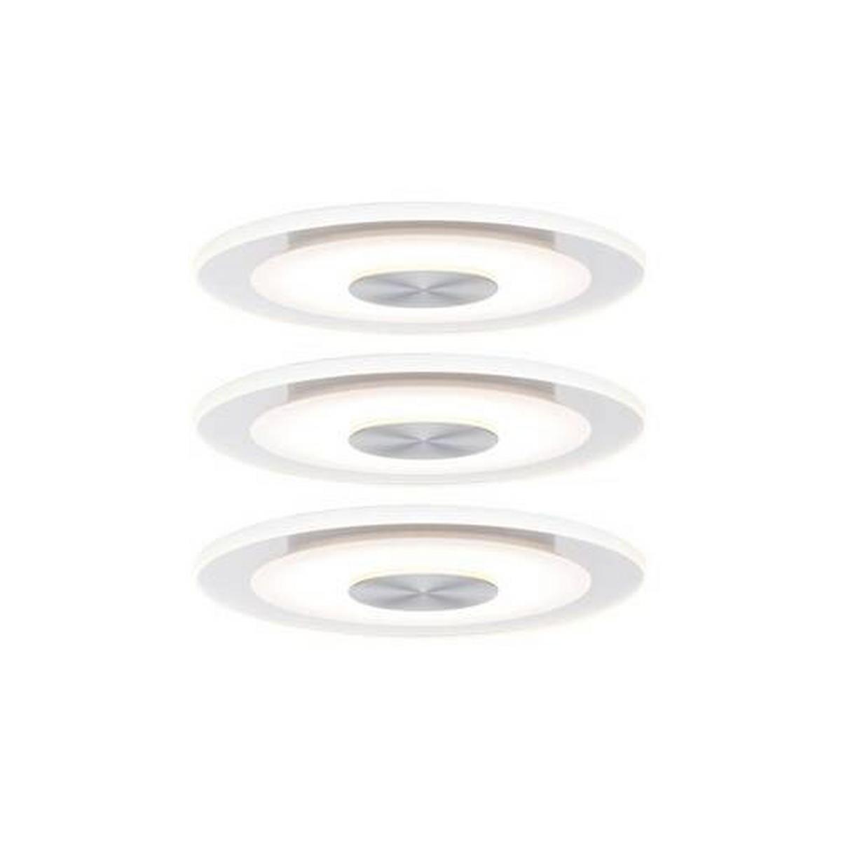 LED-Deckenleuchte EBL Whirl max. 5,5 Watt, 3-teilig - Basics, Metall (12cm) - Paulmann