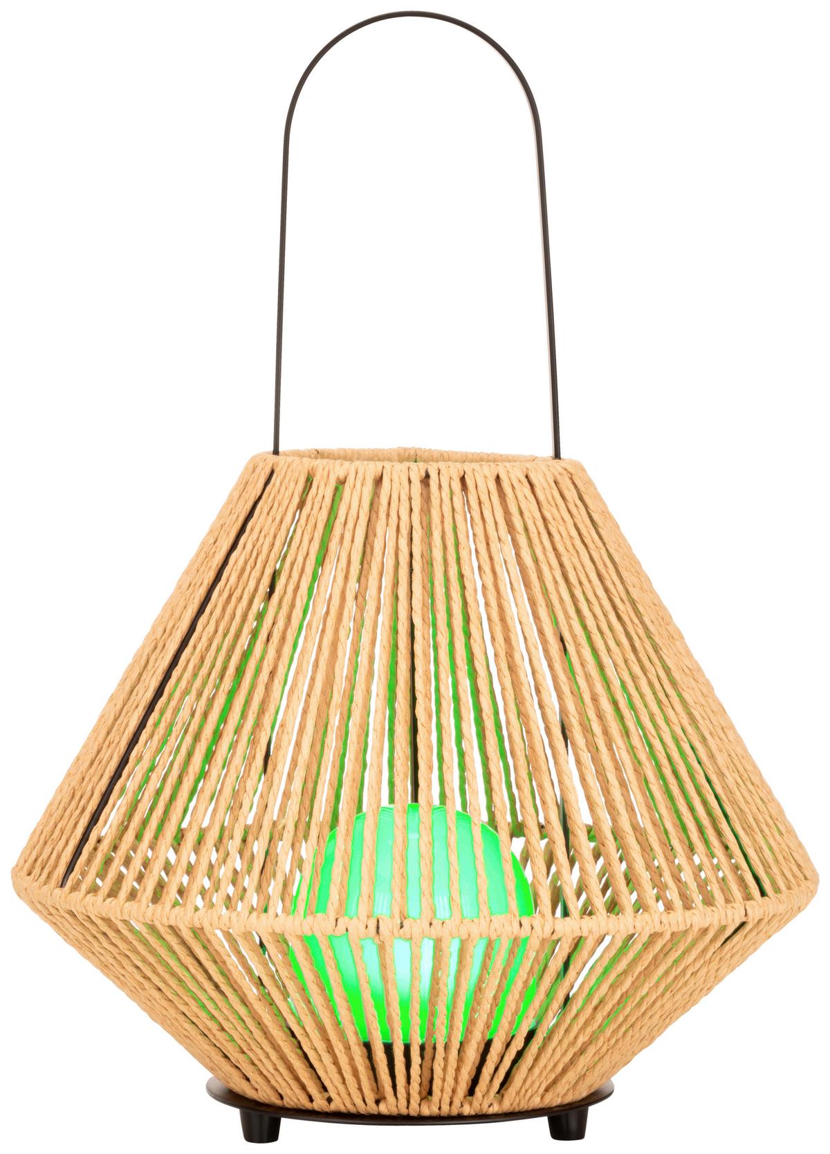 LED-Außenleuchte Newi in Braun/Schwarz max. 1 W - Braun, Modern, Naturmaterialien/Metall (24/30cm) - Modern Living