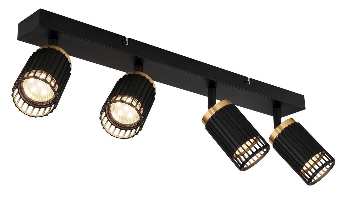 STRAHLER 57906-4 KORBEN - Goldfarben/Schwarz, Design, Metall (53/12,5/15,5cm) - Globo