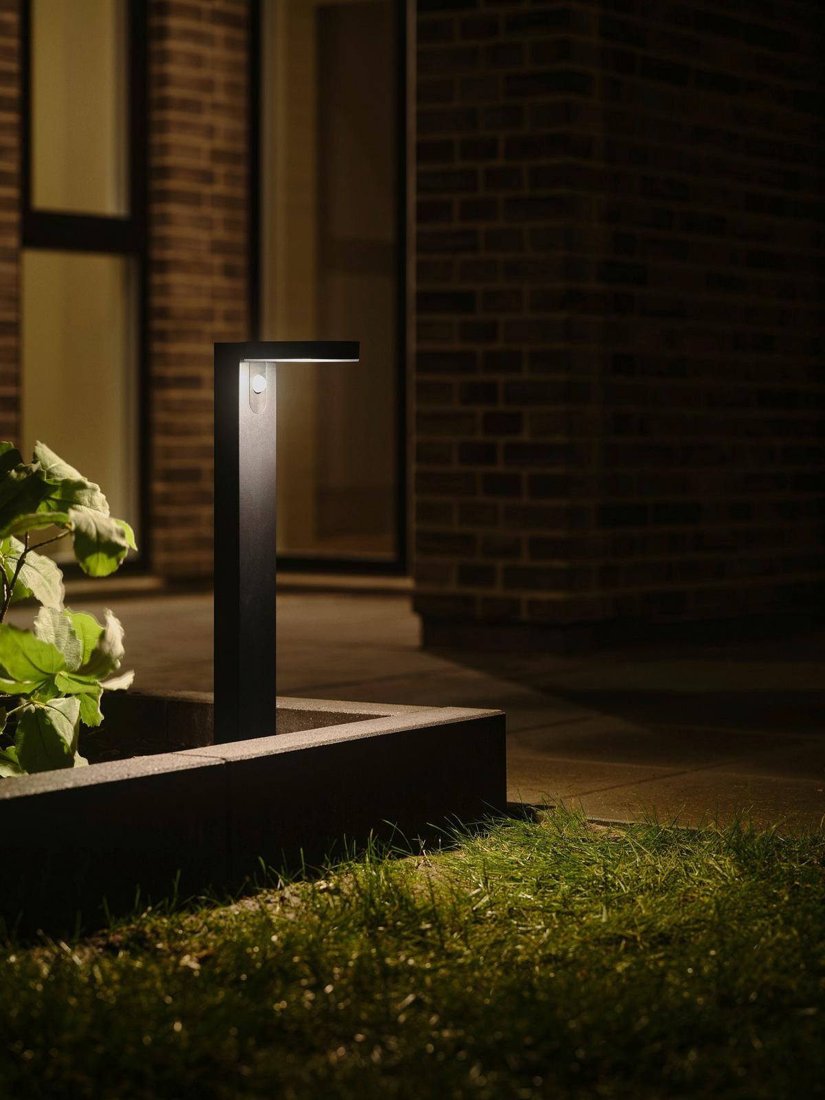 Solarleuchte Rica Round Garden Schwarz max. 5 Watt - Schwarz, Basics, Kunststoff (15/15/60cm) - Nordlux