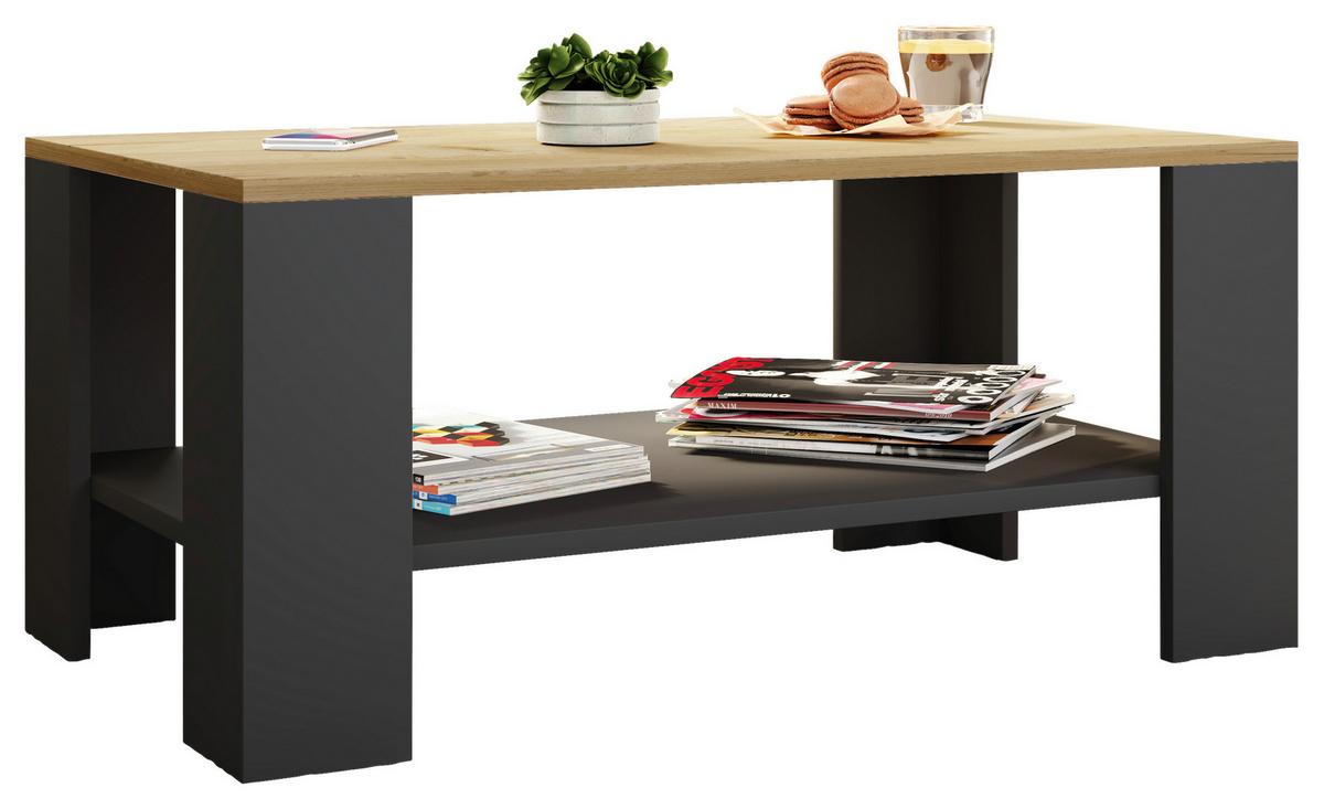 Klubska Miza Dalus, Antracit, 90x41 - antracit, Moderno, leseni material (90/53/41cm) - MID.YOU