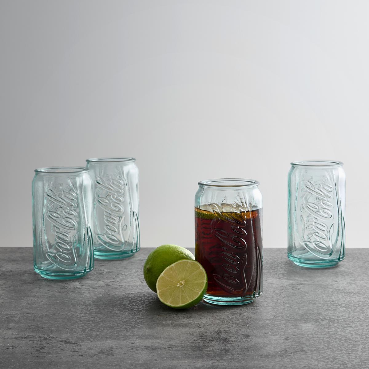 Gläserset Coca Cola Klar, 4-teilig - Klar, KONVENTIONELL, Glas (7/12.5cm)