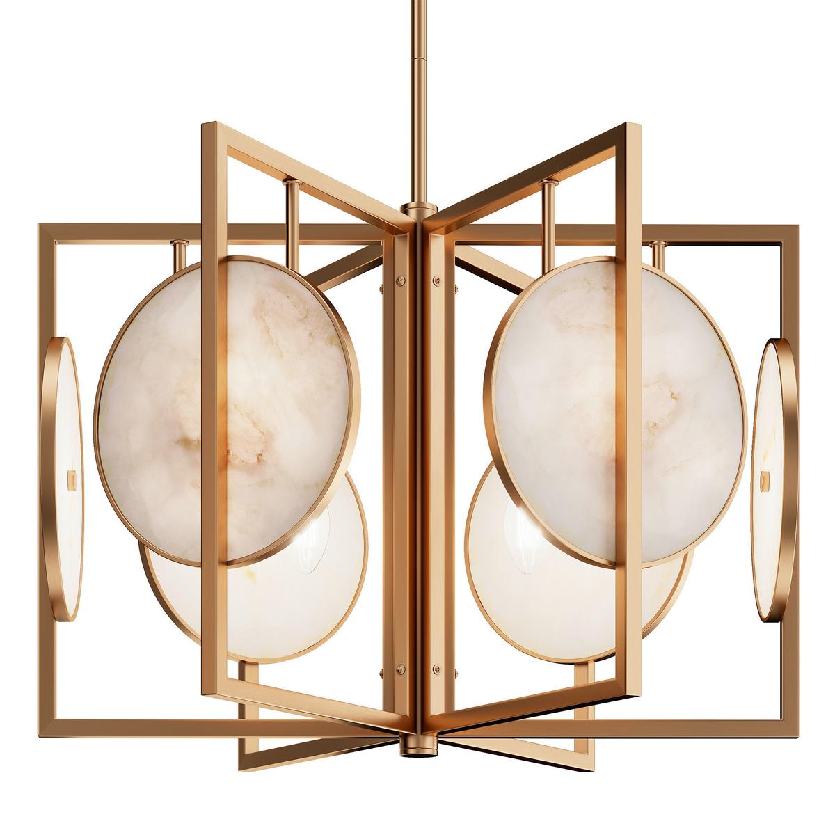 Pendelleuchte Marmo Goldfarben max. 40 Watt - Goldfarben, Trend, Stein/Metall (51,7/37,5/51,7cm) - MAYTONI