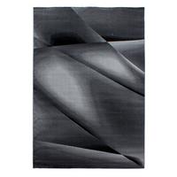 Flachwebeteppich Miami Schwarz ca. 240x240cm - Schwarz, Design, Textil (240/340cm) - Novel