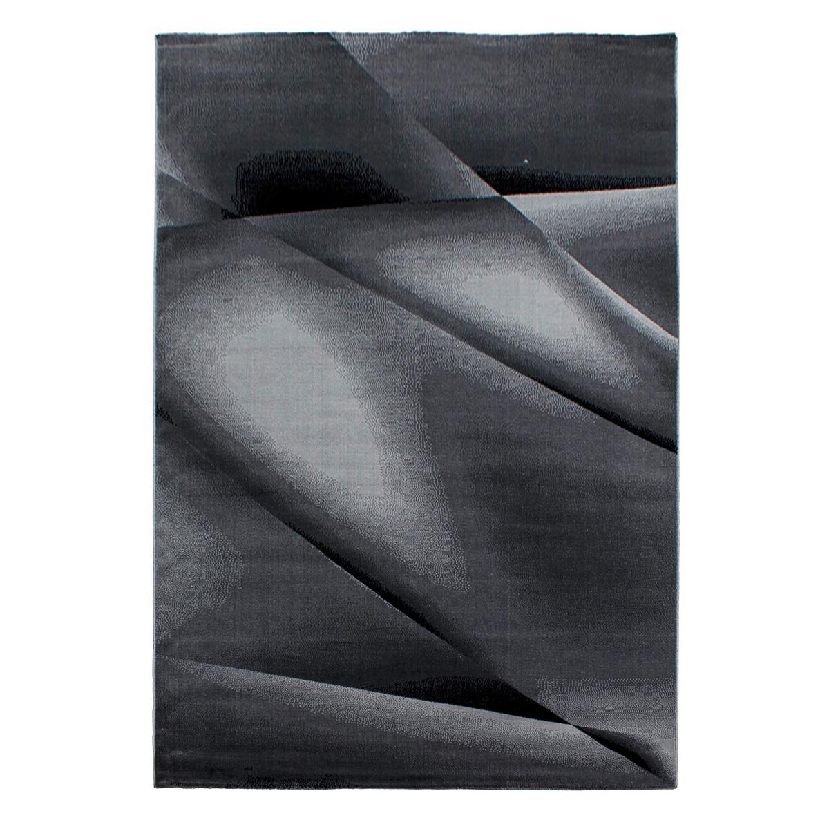 Flachwebeteppich Miami Schwarz ca. 240x240cm - Schwarz, Design, Textil (240/340cm) - Novel