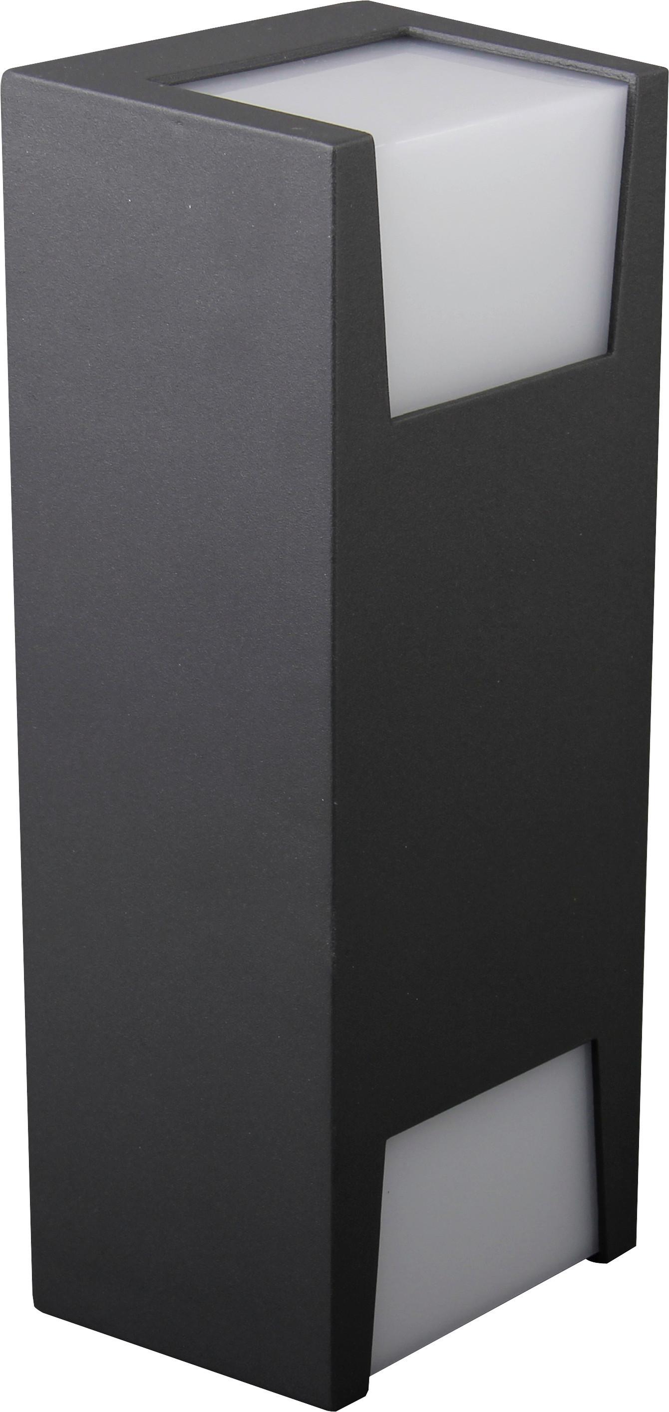 Kültéri Lámpa Tampa Kültéri Falikar - opál/sötétszürke, műanyag/fém (23.8/9.5/7.5cm)