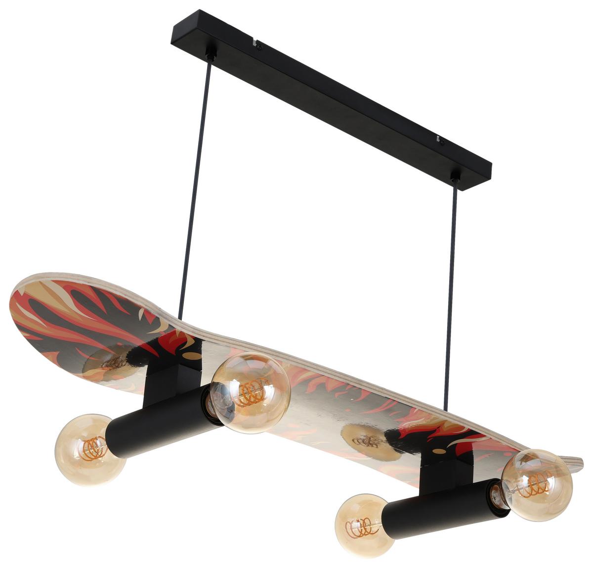 Hängeleuchte Sketi Schwarz max. 40 Watt - Schwarz, MODERN, Metall (78/20,5/120cm)