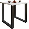 Jedilna Miza Xona, Bela, Črna - črna/bela, Basics, kovina/leseni material (80/50/76cm) - MID.YOU