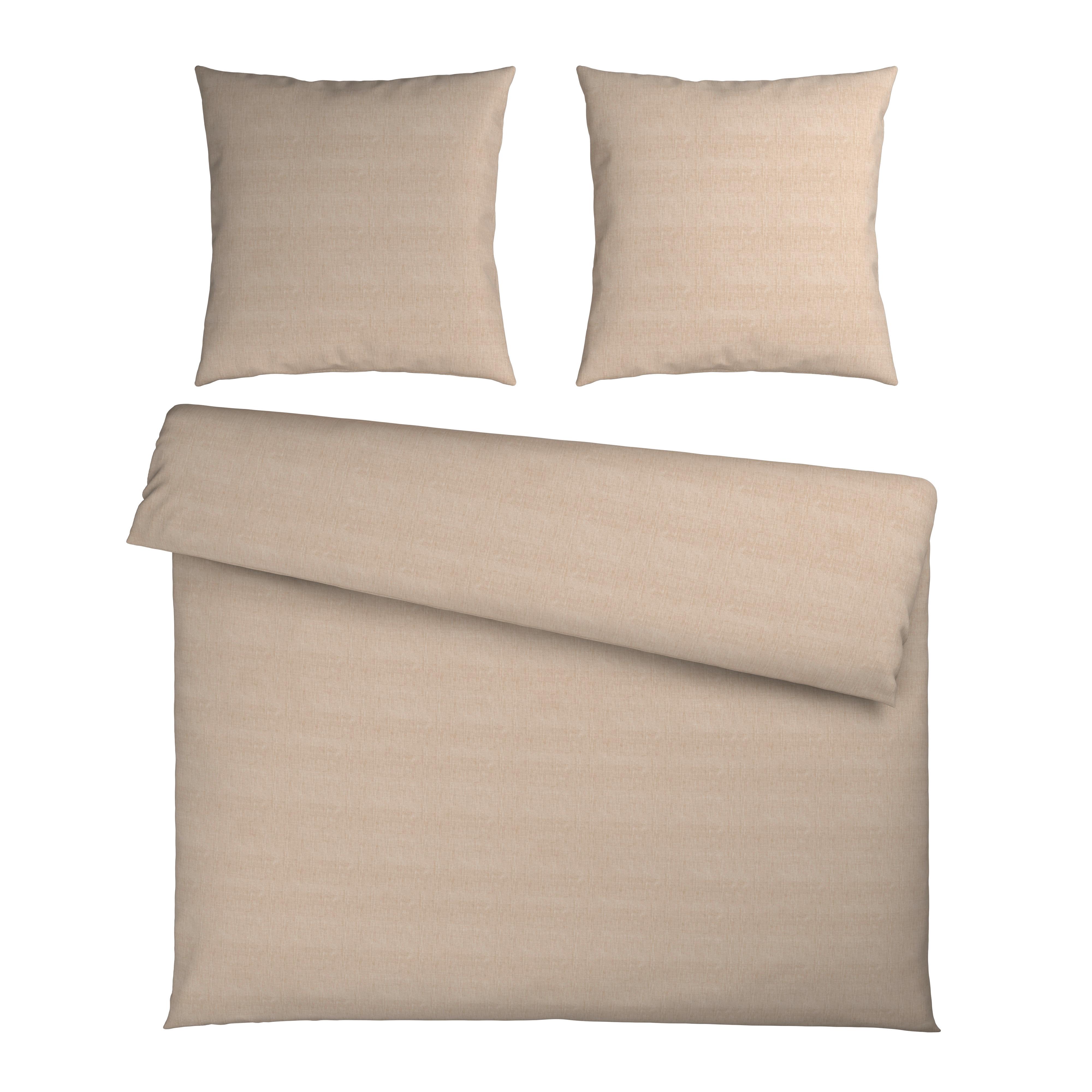 BETTWÄSCHESET TY XXL - Beige, Textil (200/210/0,1cm) - Mömax