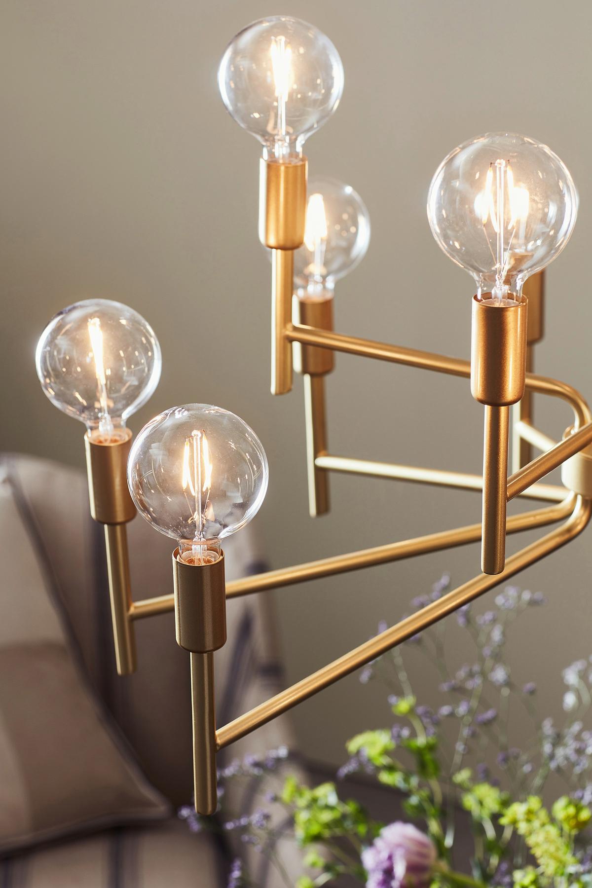 Kronleuchter Regent max. 40 Watt - Goldfarben, Basics (70/70/155cm) - Markslöjd