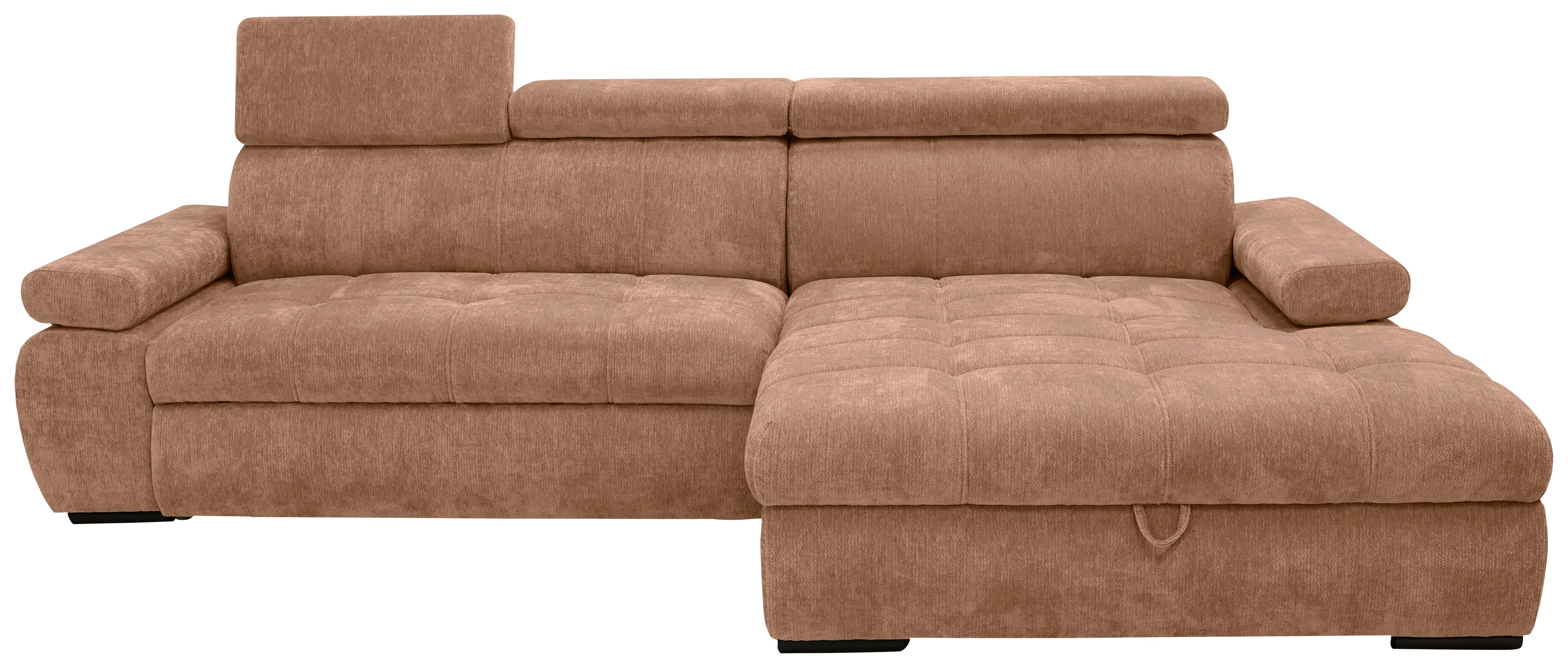 Coltar VEGAS - teracotă, Design, lemn/textil (294/173cm) - Modern Living