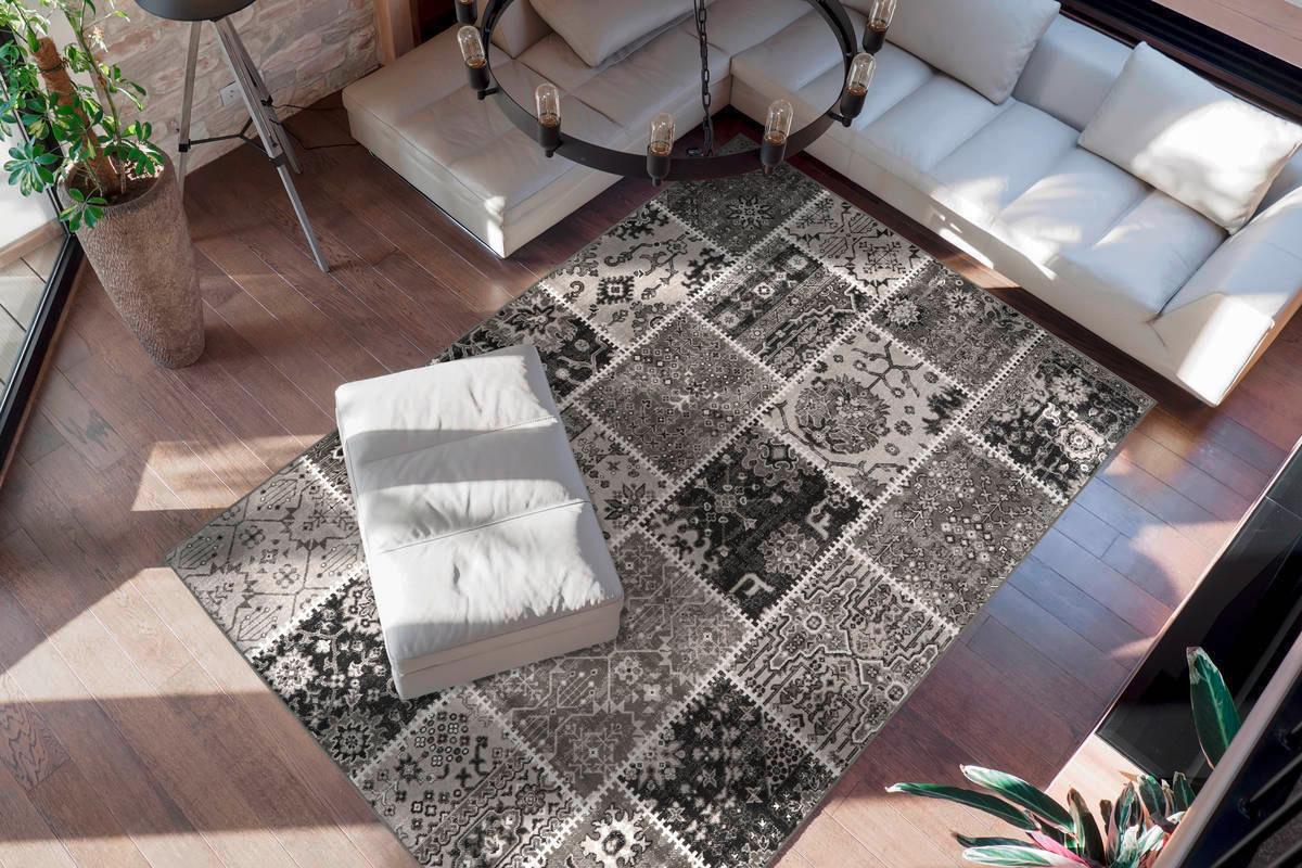 Vintage-teppich 4f5z2-200-290 - Grau, Trend, Textil (200/290cm) - Kayoom