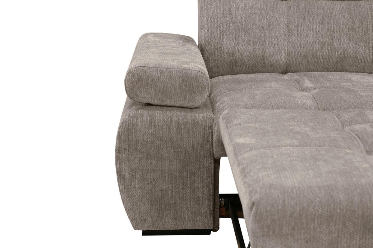 Kutna Garnitura Vegas - crna/taupe, Design, drvo/tekstil (294/173cm) - Modern Living