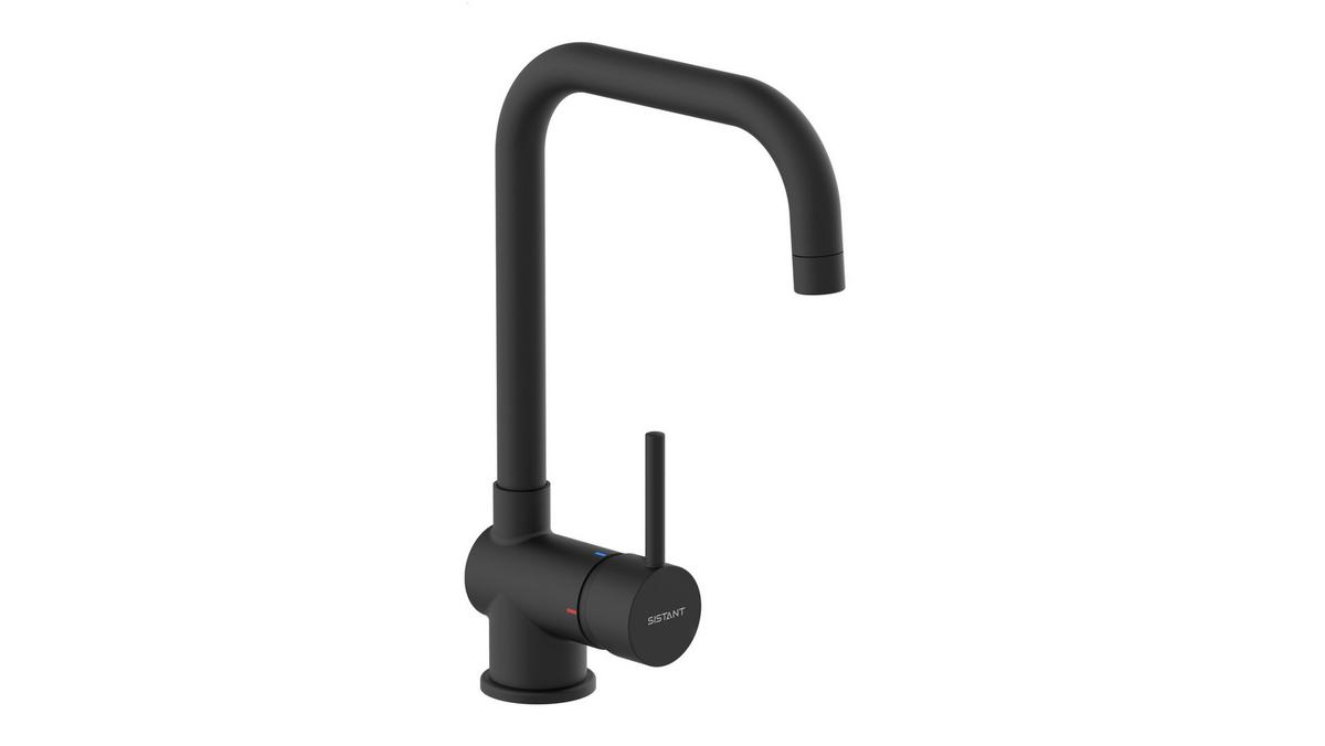 Küchenarmatur Sistant Stockholm Schwarz - Schwarz, Basics, Metall (5,7/33/23,1cm) - Sistant