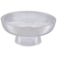 Dekoschale Manu I Klar/Goldfarben - Klar/Goldfarben, Basics, Glas (20/9cm) - Mömax