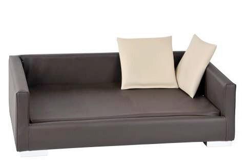 Hundesofa Lucky ca. 70x40x20cm - Beige/Braun, KONVENTIONELL, Textil (70/40/20cm)