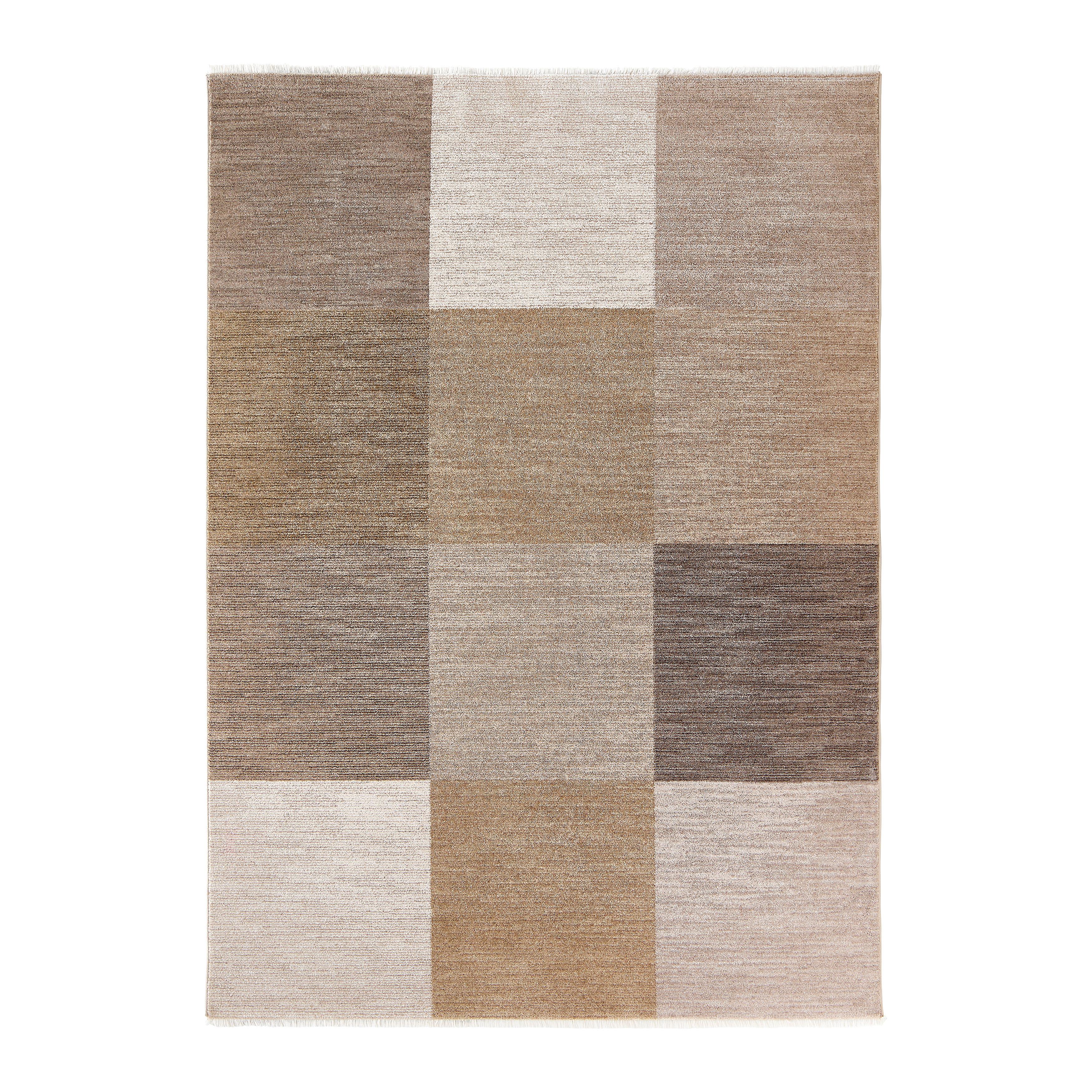 Tkani Tepih Urban Square Brown - višebojna/braon, Konvencionalno, tekstil (80/150cm) - Mömax
