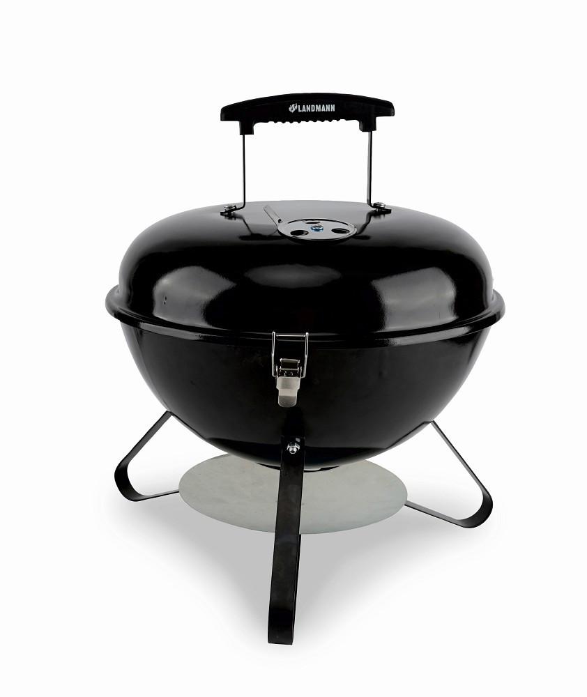 GRILL KULISTY 19563 - czarny, Basics, tworzywo sztuczne/metal (36/36/38cm) - Landmann