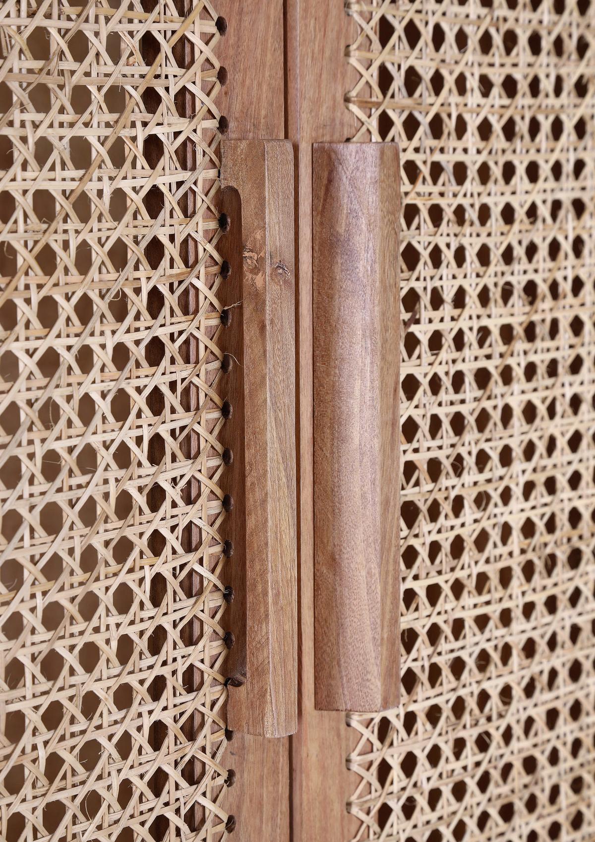 Kleiderschrank aus Mangoholz massiv - Naturfarben, Lifestyle, Holz (90/190/48cm) - Premium Living