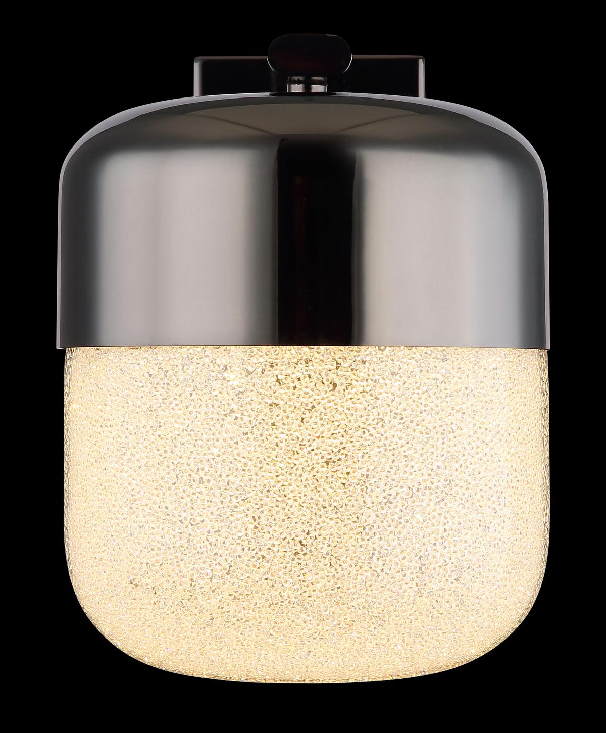 Led Svjetiljka Zidna 15721w - boje grafita/prozirno, Design, staklo/metal (15/21/19cm) - Globo
