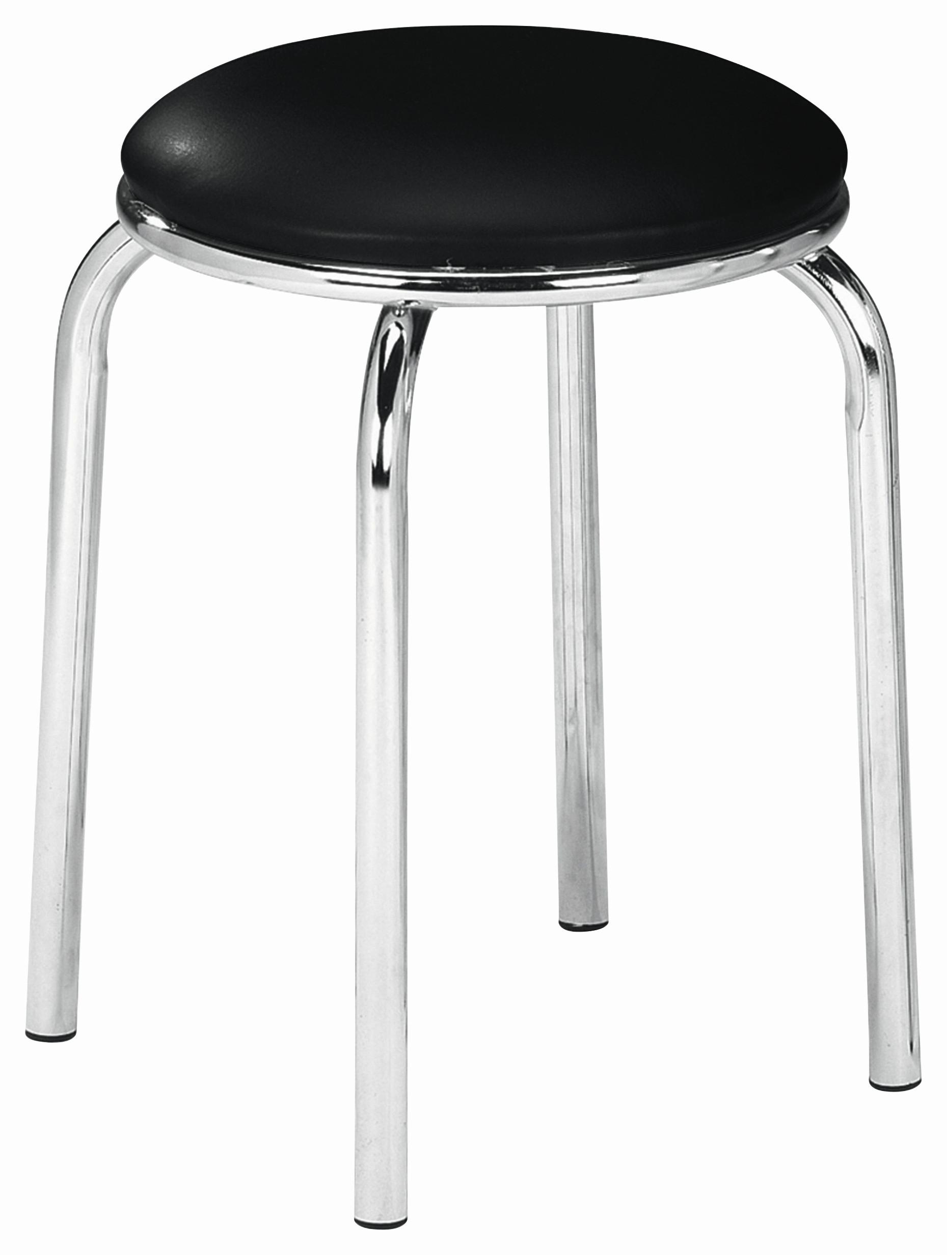 Taburet Pub - negru, Konventionell, plastic/metal (46/45cm) - Modern Living